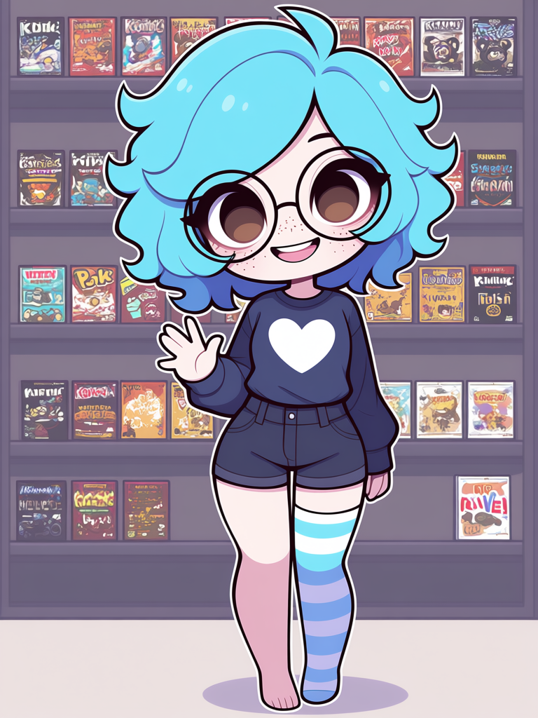 ¡Hola desde la videotienda! 💙✨
