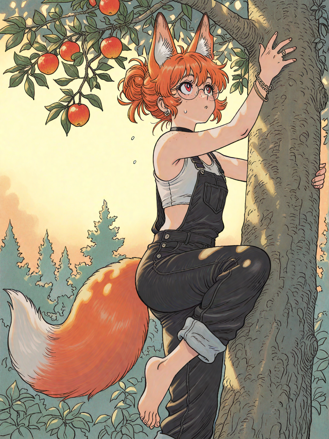 Reynard foraging for a snack