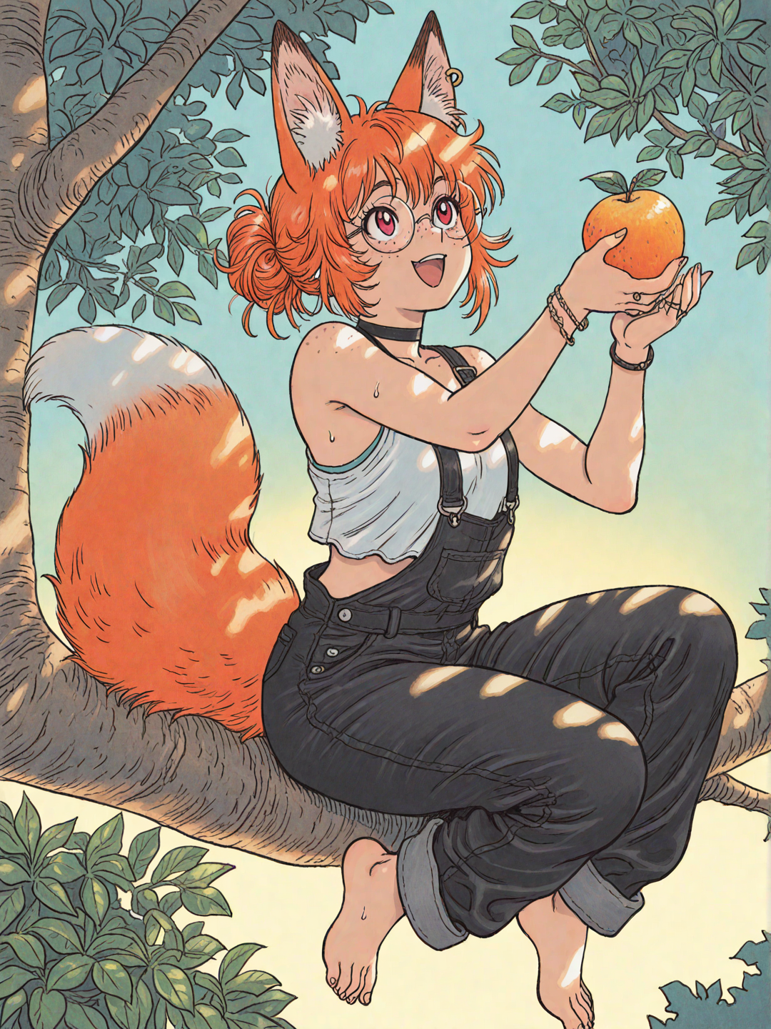 Reynard foraging for a snack