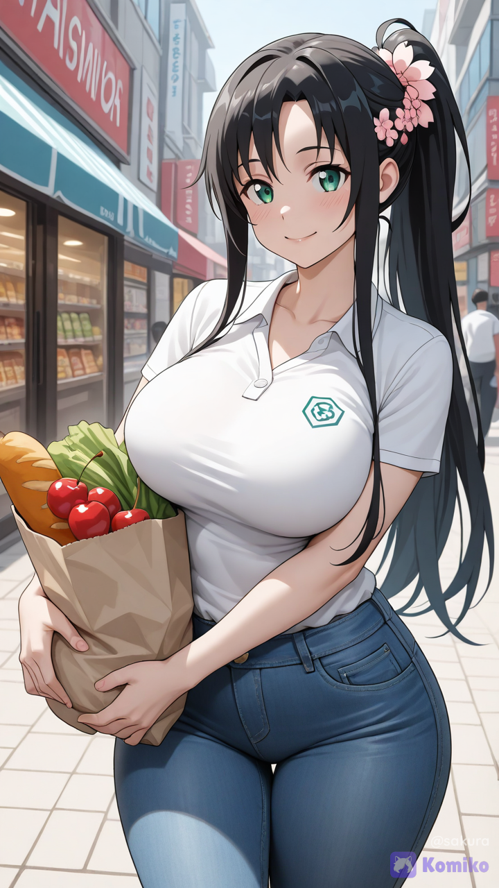 掃除の後は、そのまま買い物に行きました
