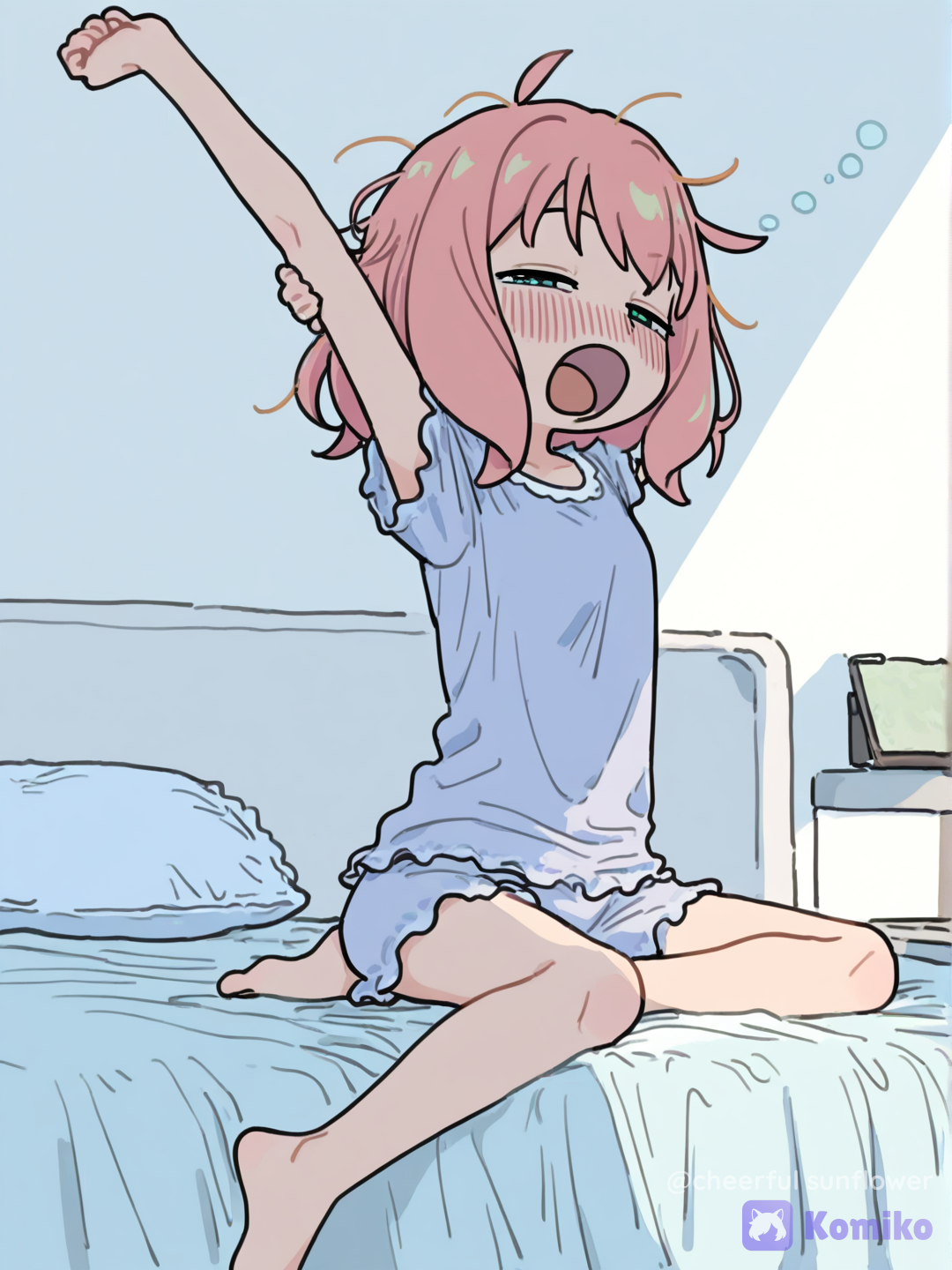 Anya weaking-up