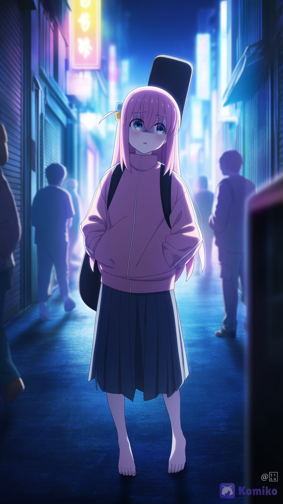Bocchi's Neon Night Walk