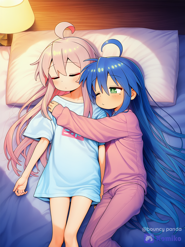 mahiro and konata sleeping