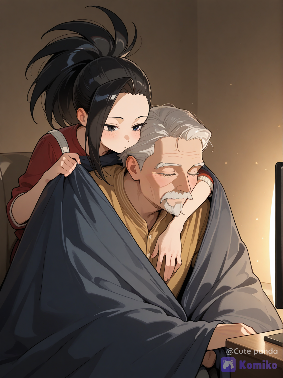 Momo and her Grandpa bringing him together