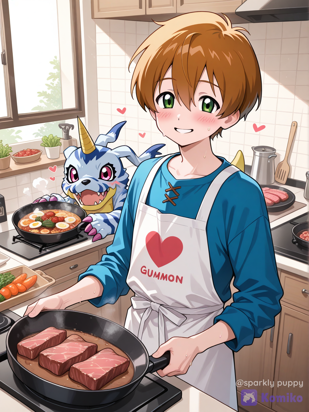 Gabumon little helper