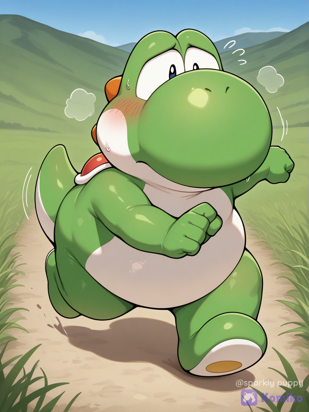 Yoshi fat run for ejercise