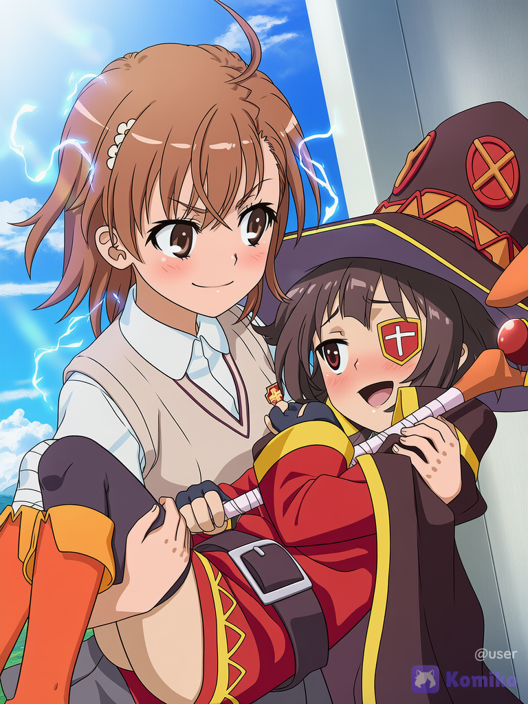 megumin y misaka
