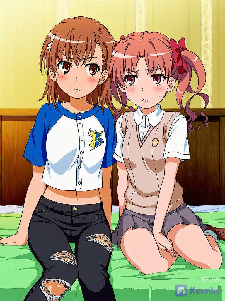 misaka mikoto - shirai kuroko