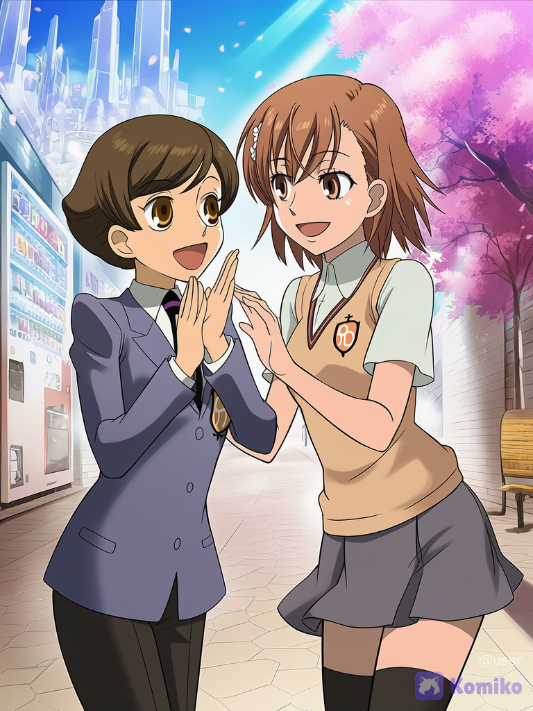 misaka mikoto and Haruhi Fujioka