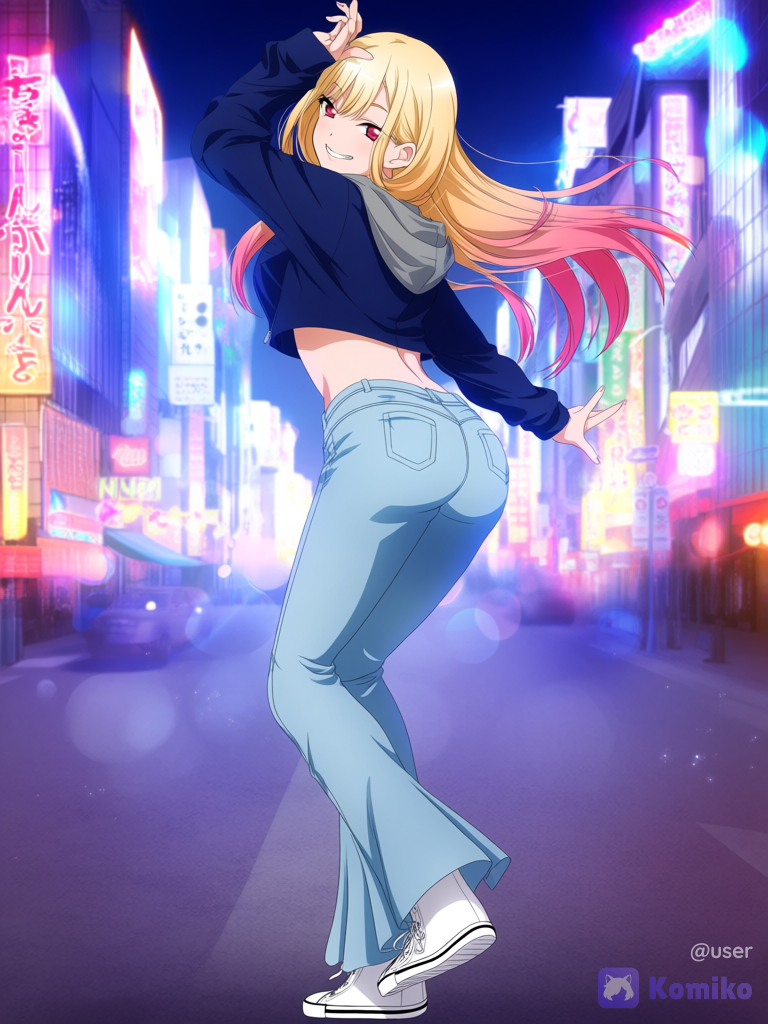 Marin Kitagawa in jean