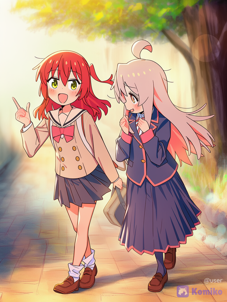 kita ikuyo and mahiro oyama
