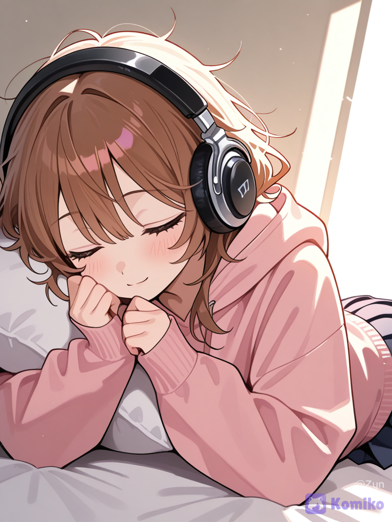 Cozy Headphone Nap Time 🎧💕