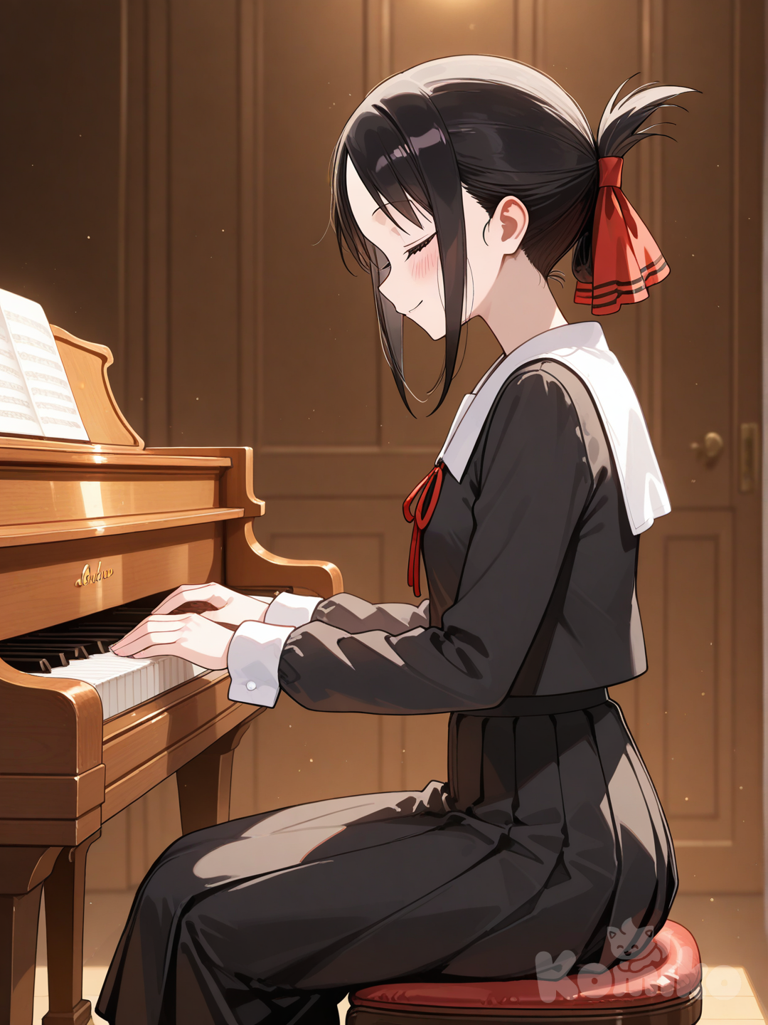 Playing piano