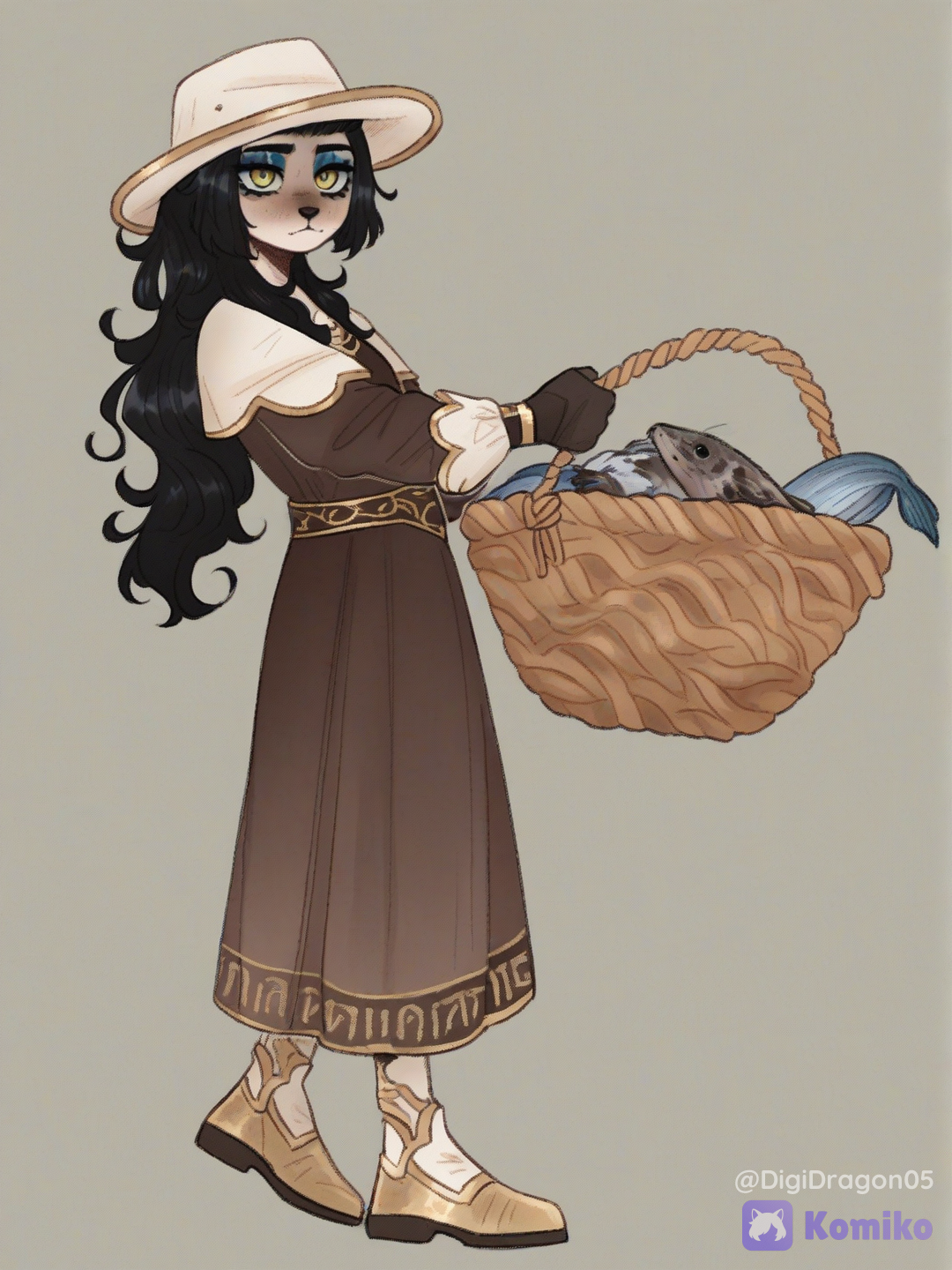 Otter fisher lady