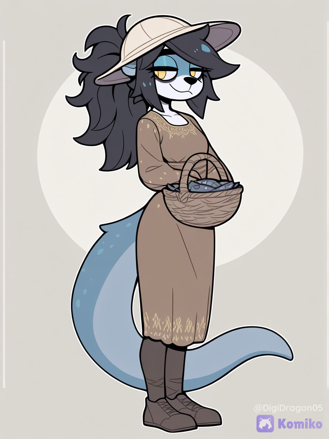 Otter fisher lady