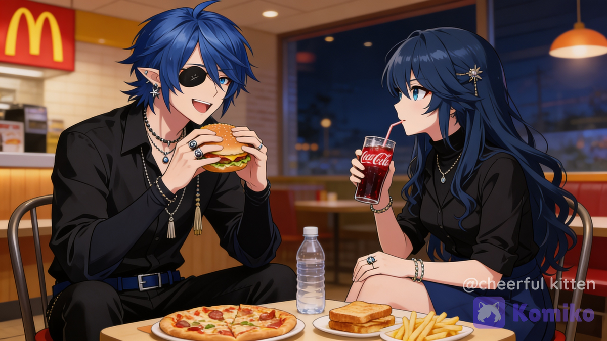 A Restaurant with Kirishima Siblings 