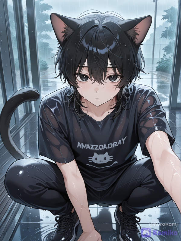 Wet cat