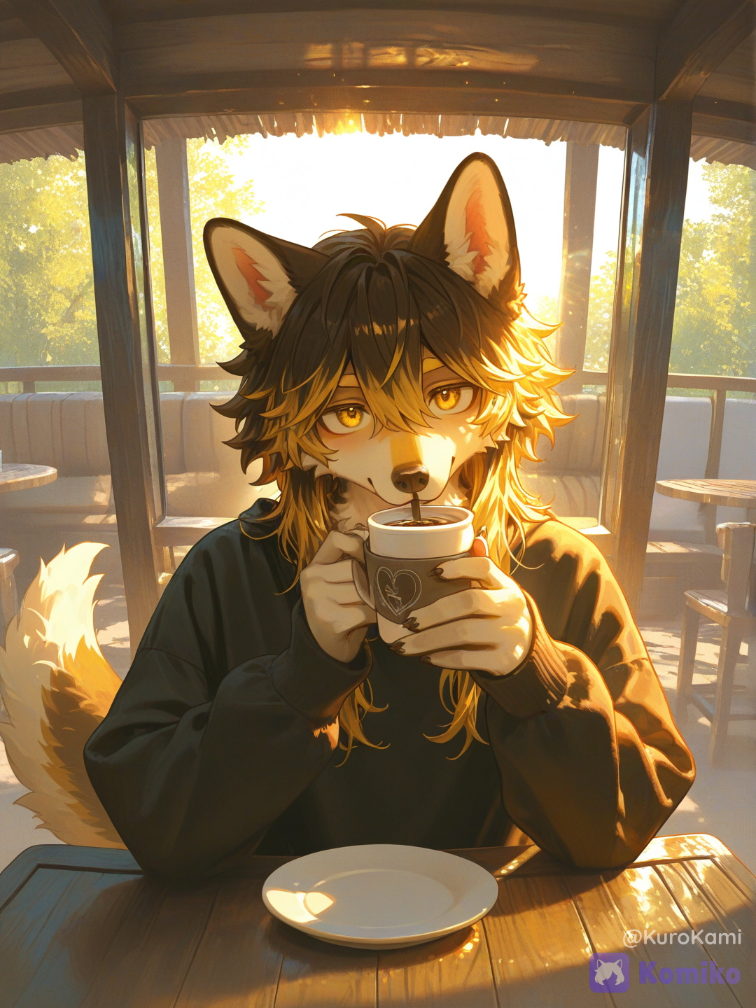 Morning coffee.