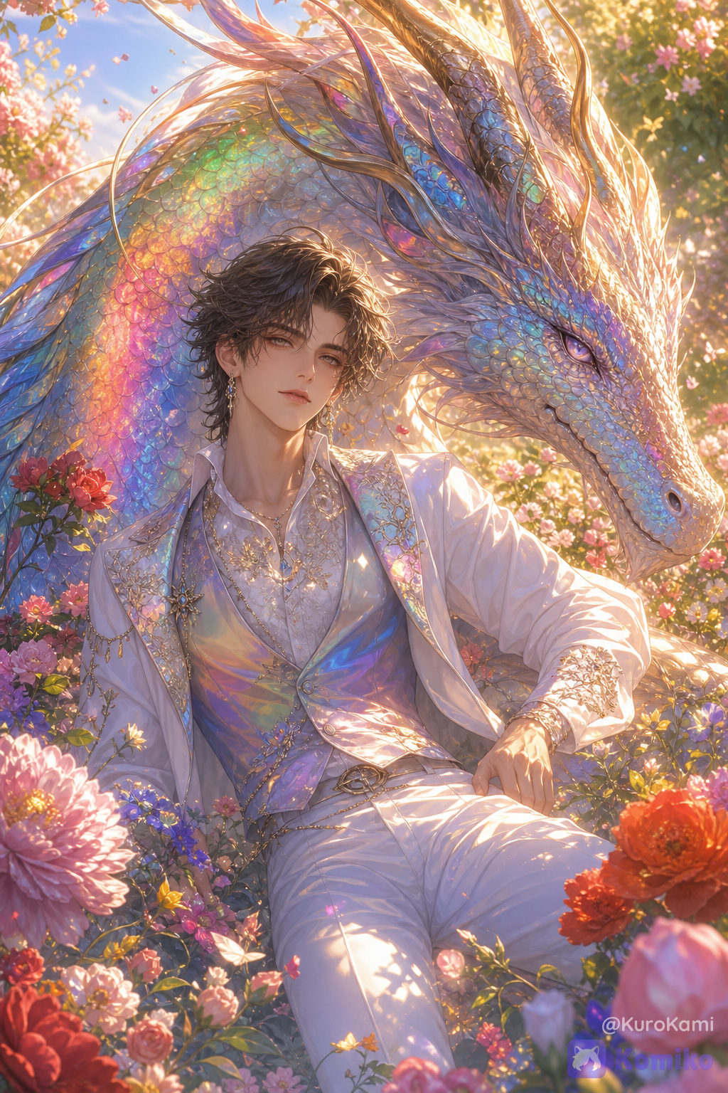 The Prince and His Rainbow Guardian.