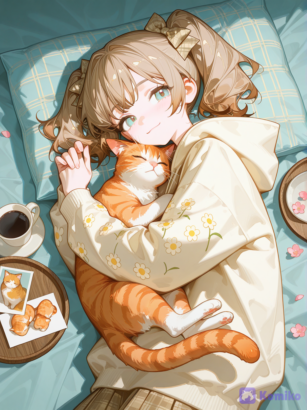 Sleeping with cats~~