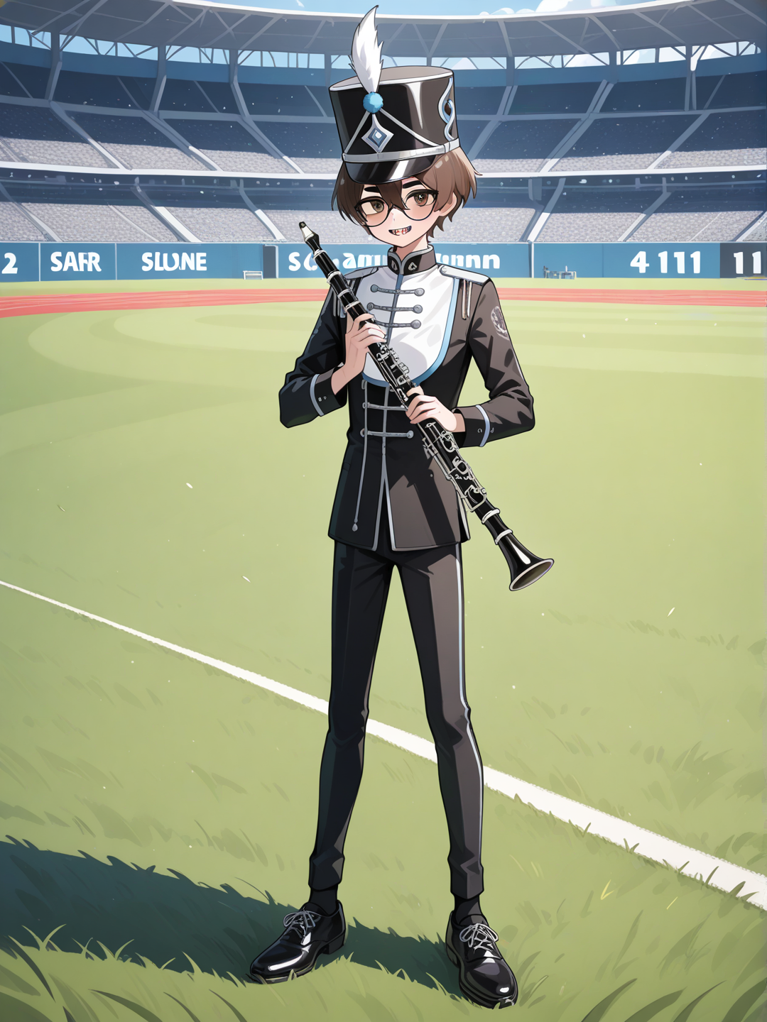 Drake in Band Uniform