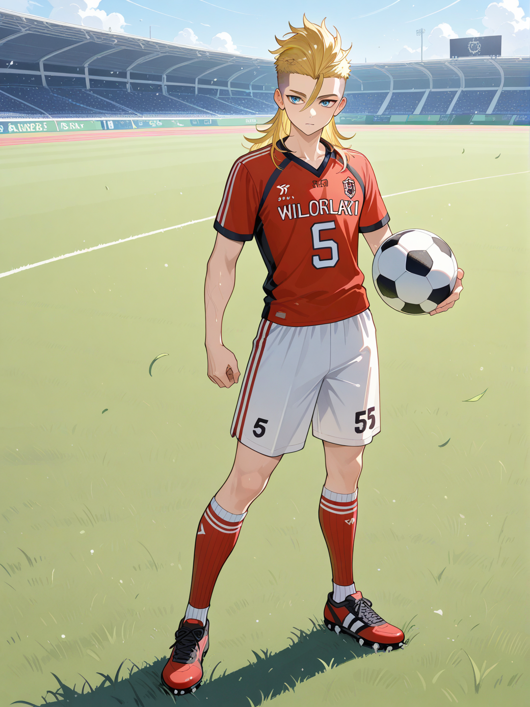 Rocky in Soccer Uniform