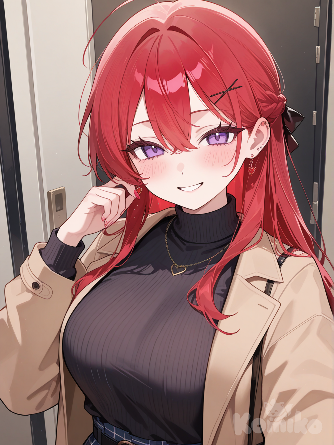 red haired woman