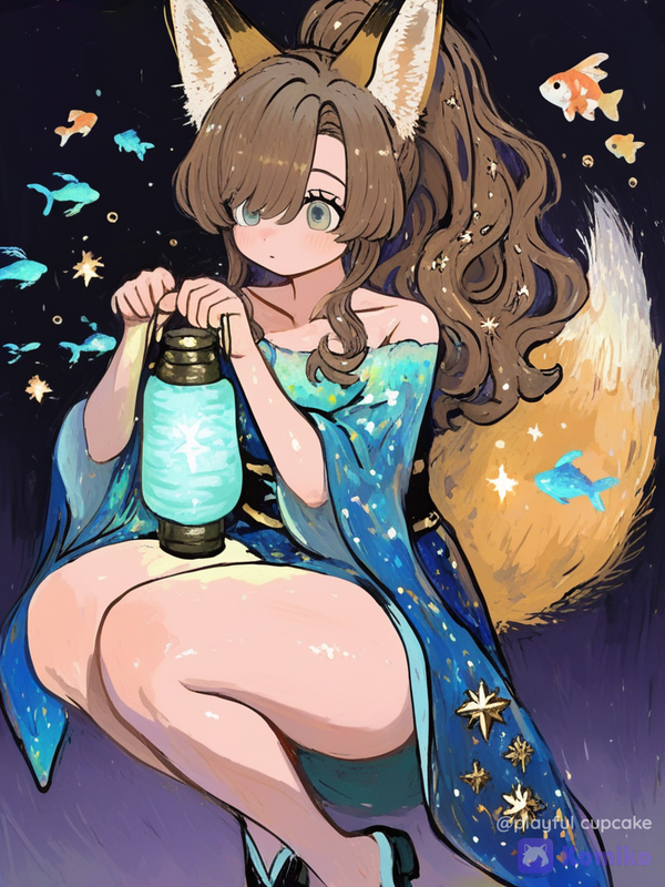 Renarde et lanterne magique ✨🦊