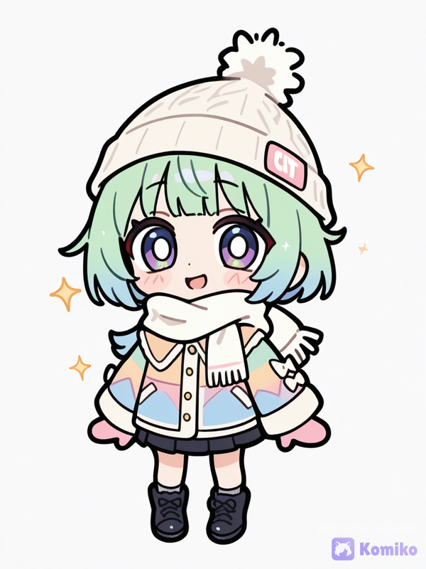 Chibi hivernale trop mignonne ❄️