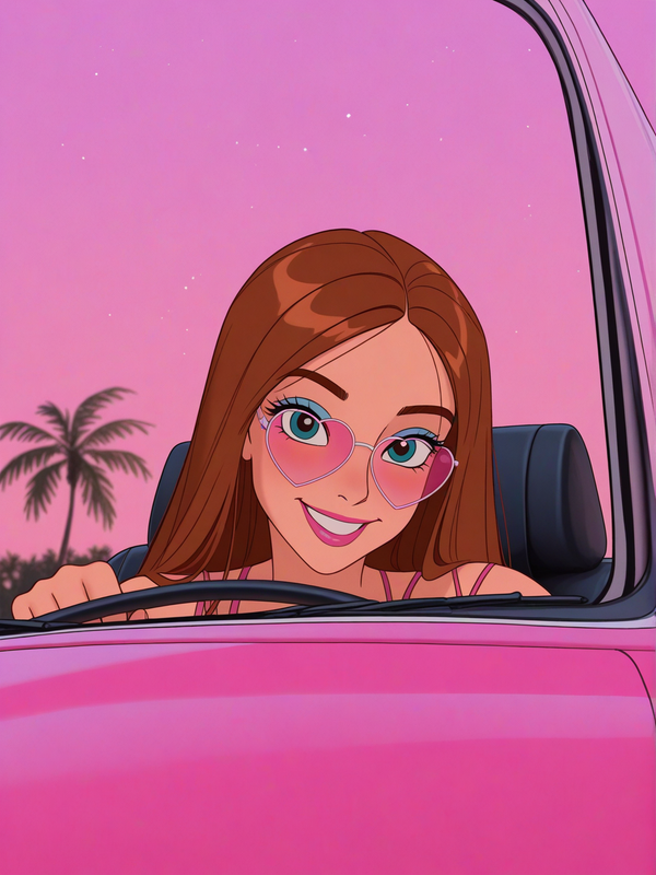Kim B. in Barbie’s world 💖