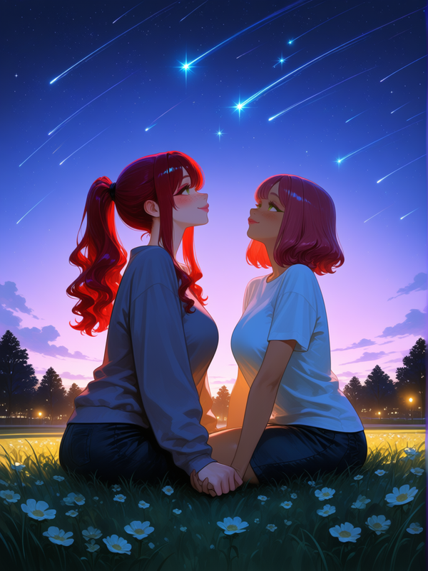 Just you, me, and the starry sky ✨