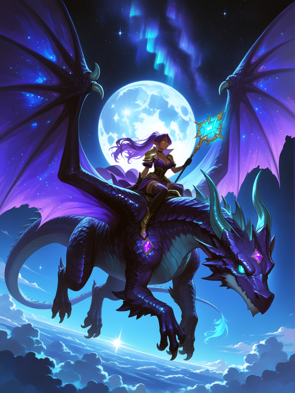 Midnight Flight of the Void Mage 💜