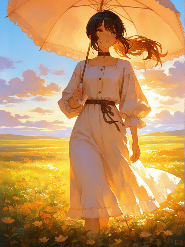 Reese with the Golden Parasol ☂️