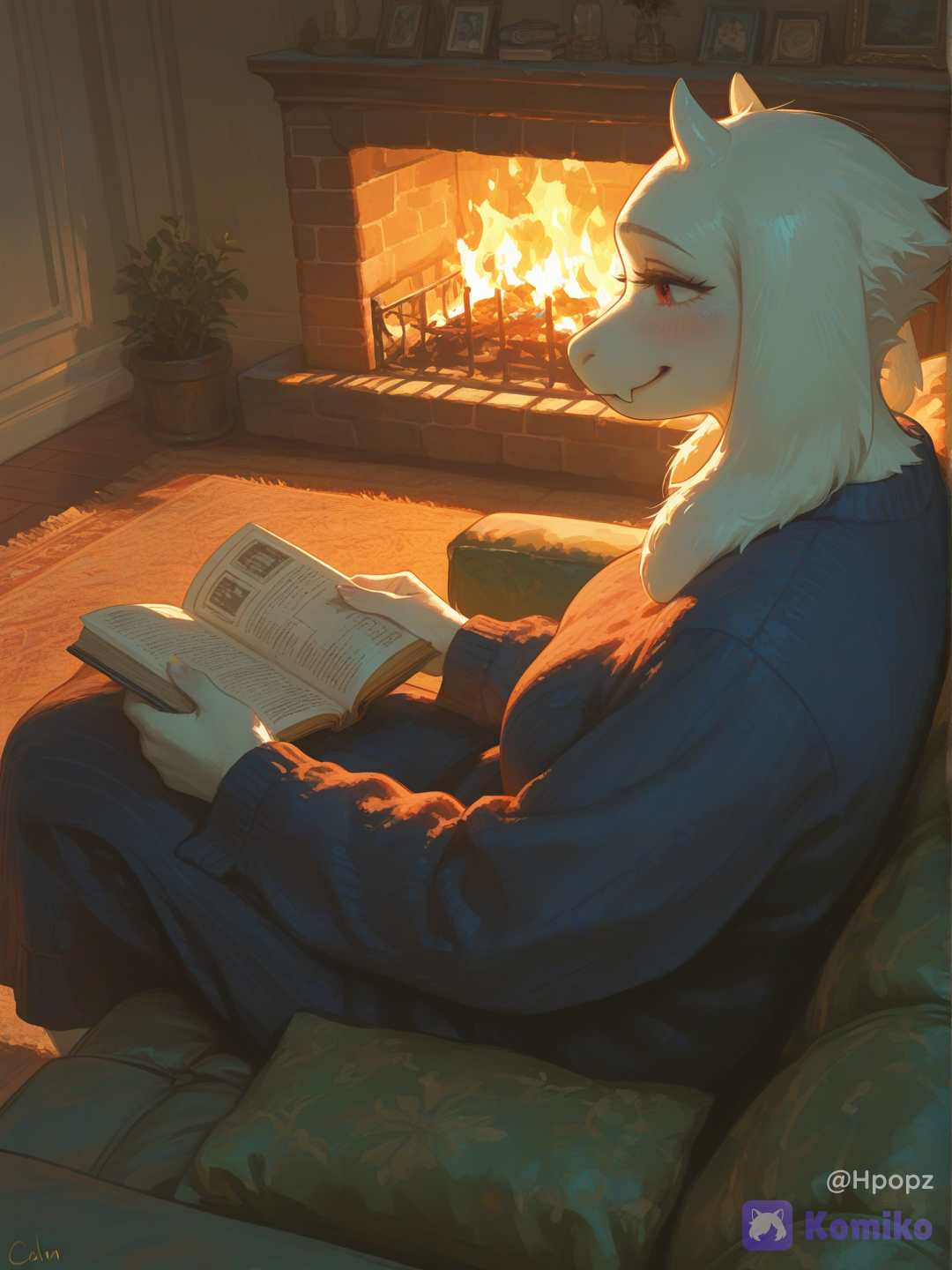 Cozy time with Toriel