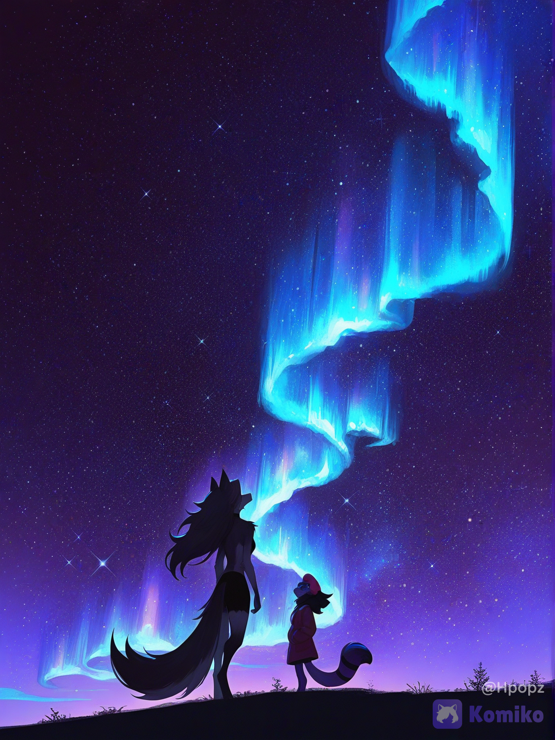 tried making Loona and Octavia looking at the stars