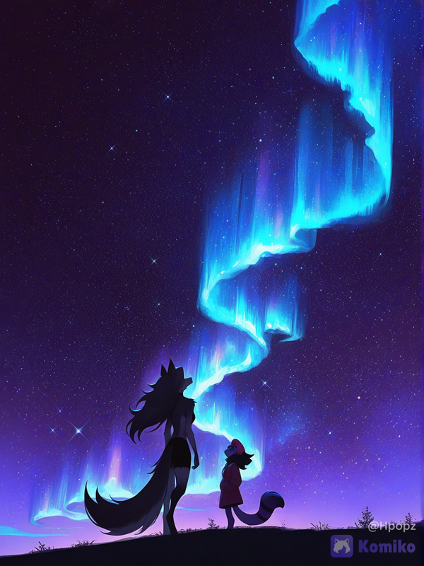 tried making Loona and Octavia looking at the stars