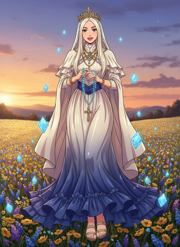 A holy sister with cross