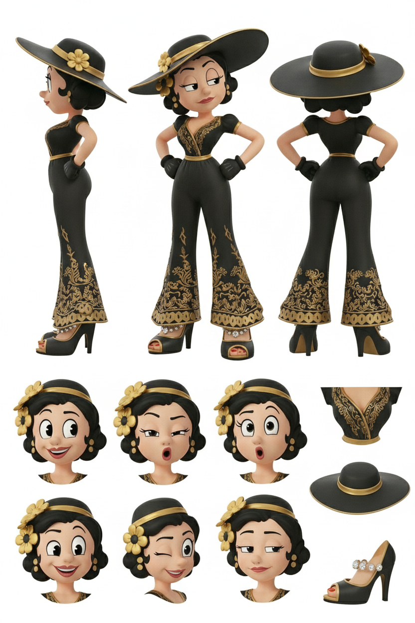 Amelia Gold character concept
