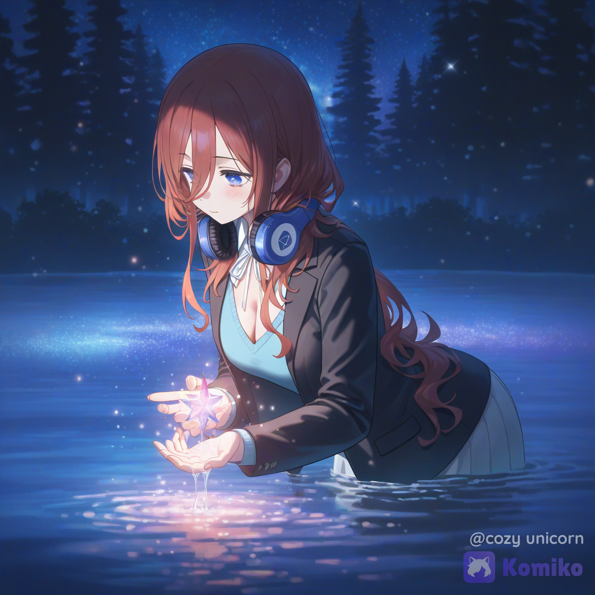 Miku at the night