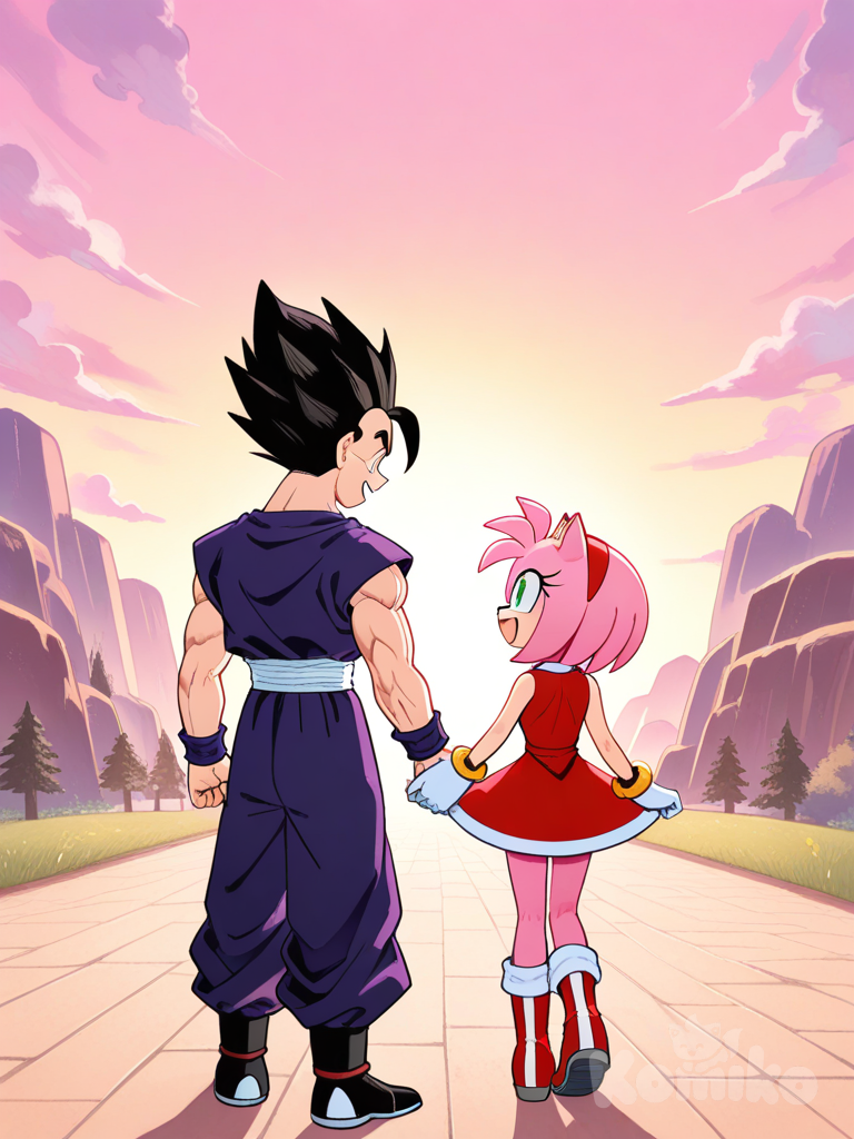 Gohan conoce a Amy Rose