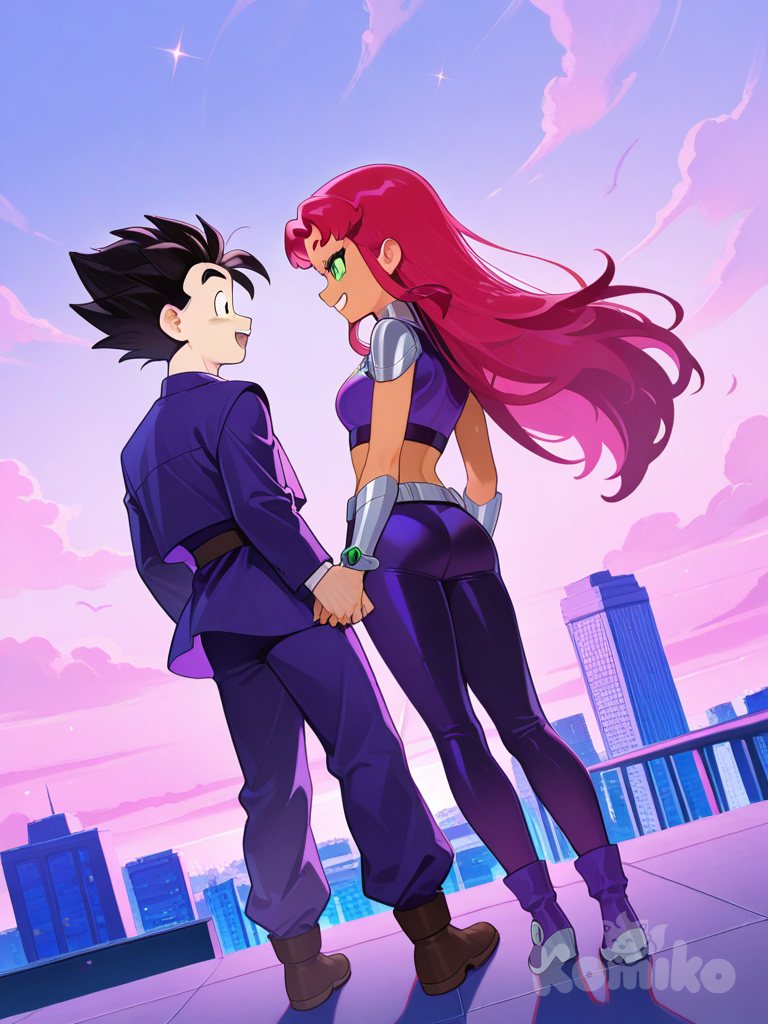 Gohan conoce a Starfire