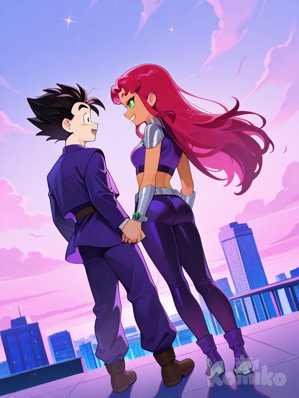 Gohan conoce a Starfire
