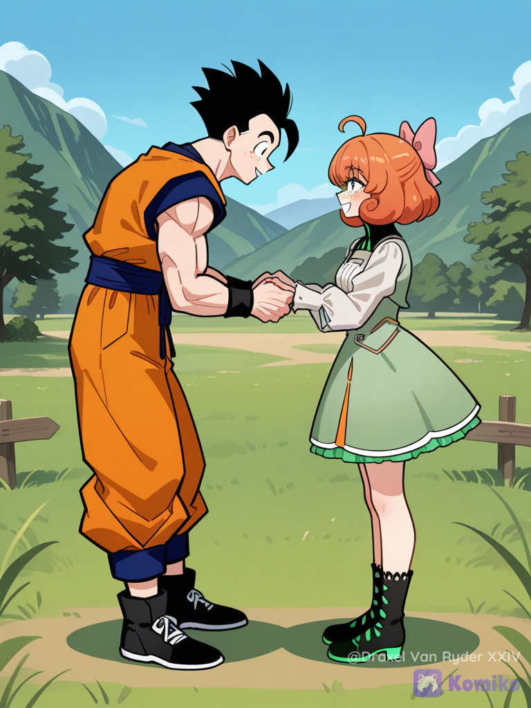 Gohan conociendo a Penny Polendina