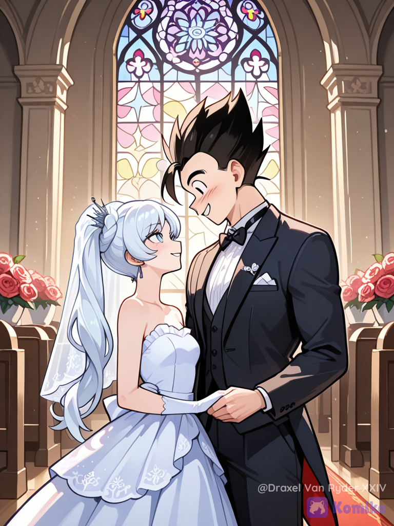 Gohan y Weiss Schnee, se casan en el día de su boda