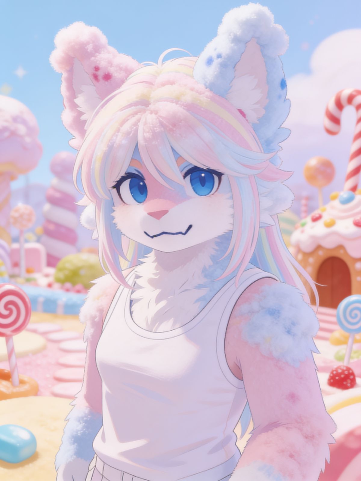 Sora the cotton candy furry!