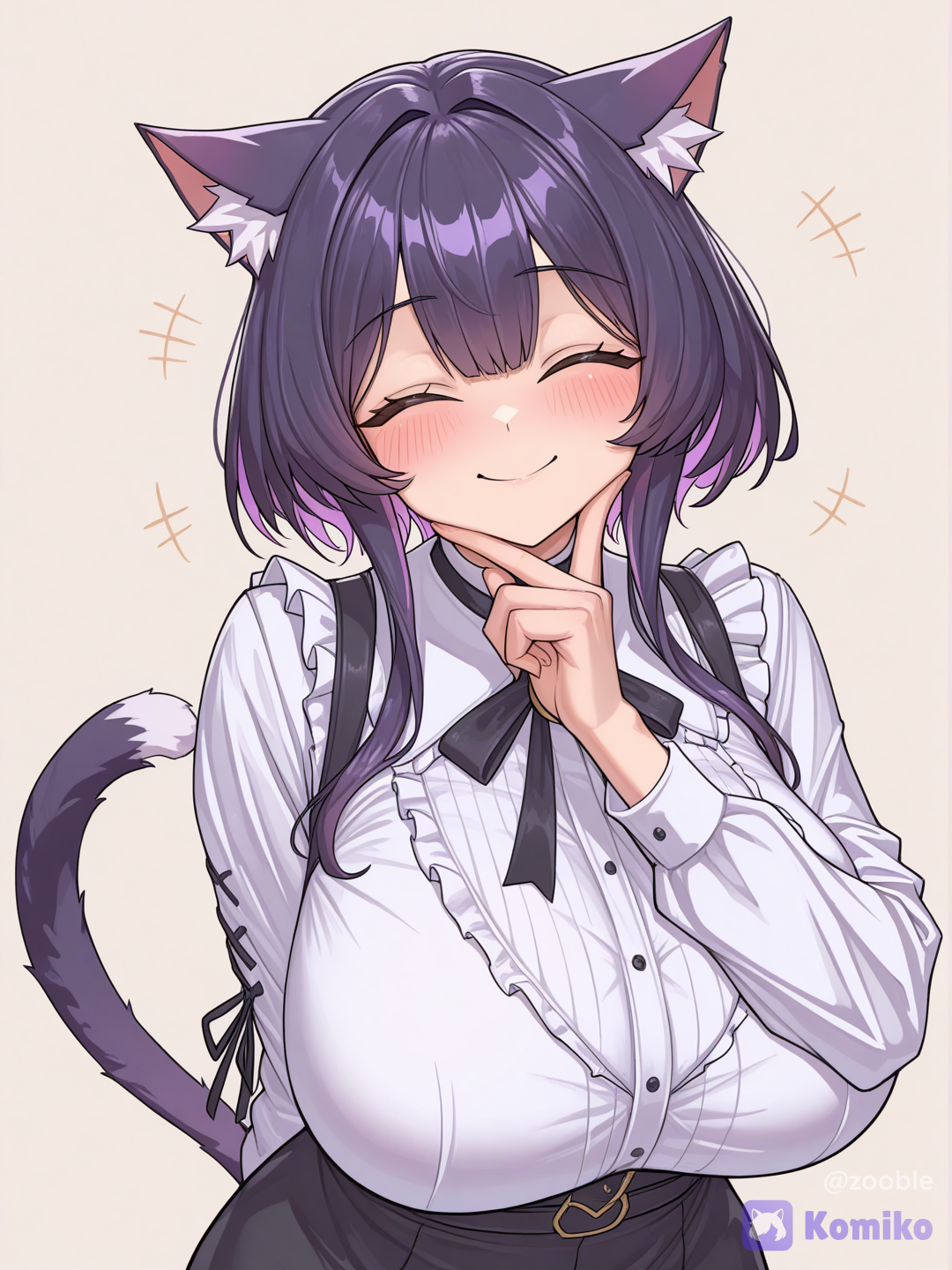Nyx giggling about a funny thought