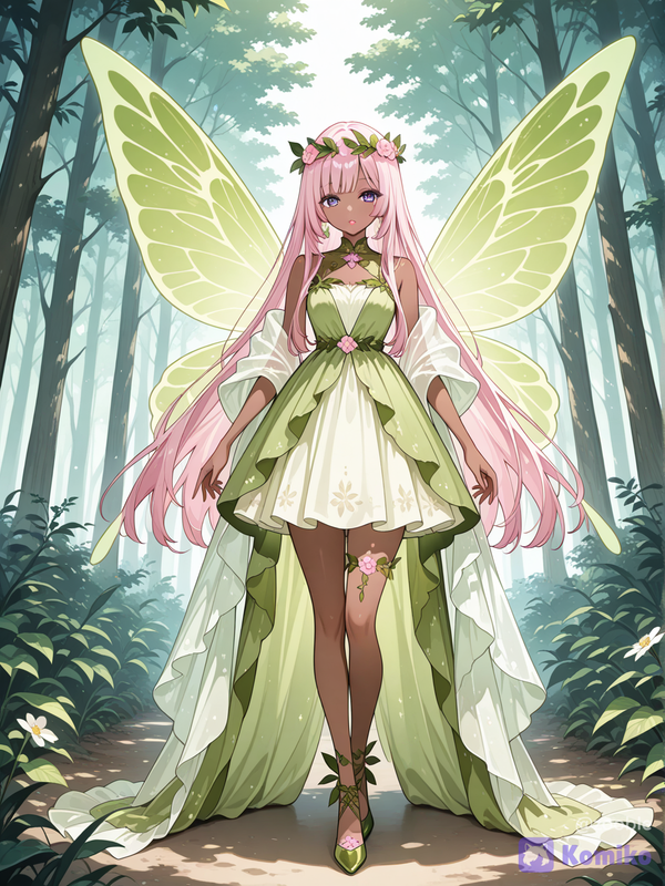 Luna as a forest fairy
