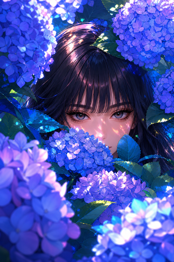 In the Shade of Hydrangeas