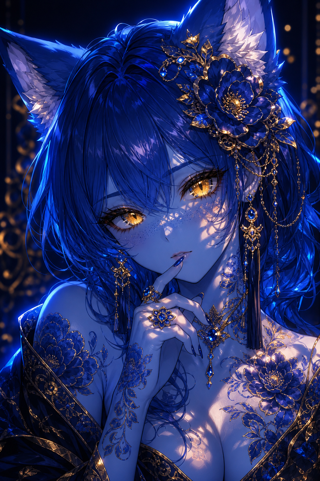 Gilded Claws, Sapphire Shadows