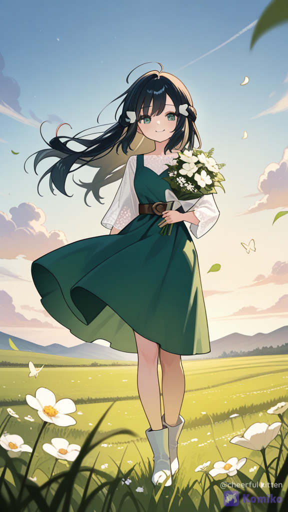 Akari's Breezy Meadow Day 🌼💚